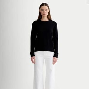 Everlane Black Cashmere Crewneck Sweater